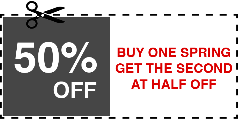 HALF OFF GARAGE SPRING